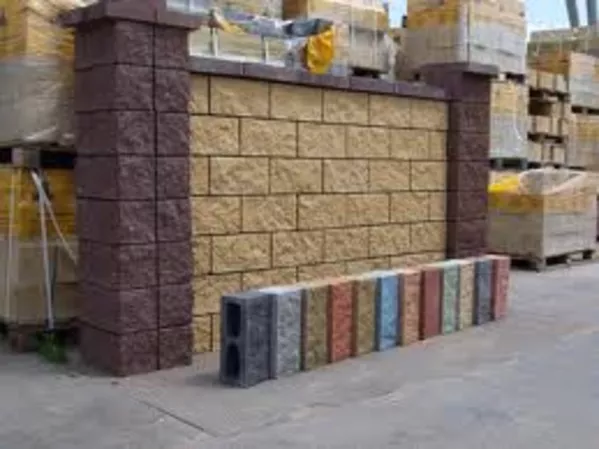 Сплитерные блоки,  тротуарная плитка, брусчатка, бордюры строительные мат